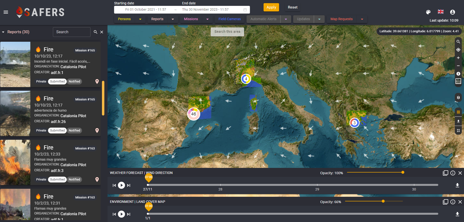 A glimpse of SAFERS Dashboard Image